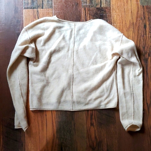 Free People Cashmere crop sweater with crop top included! Medium - Picture 2 of 3